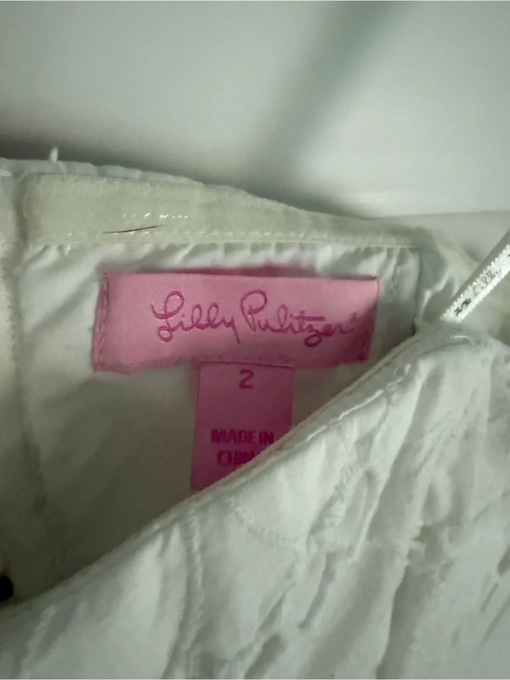 Lilly Pulitzer white eyelet strapless dress - Picture 7 of 13